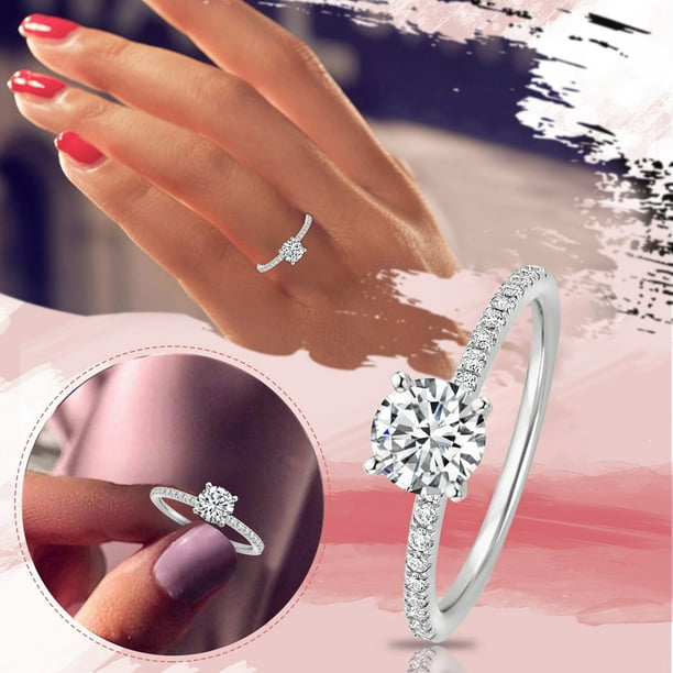Fashion Women 18K Yellow Gold Filled Infinity Ring Wedding Jewelry Gift Sz 5-10